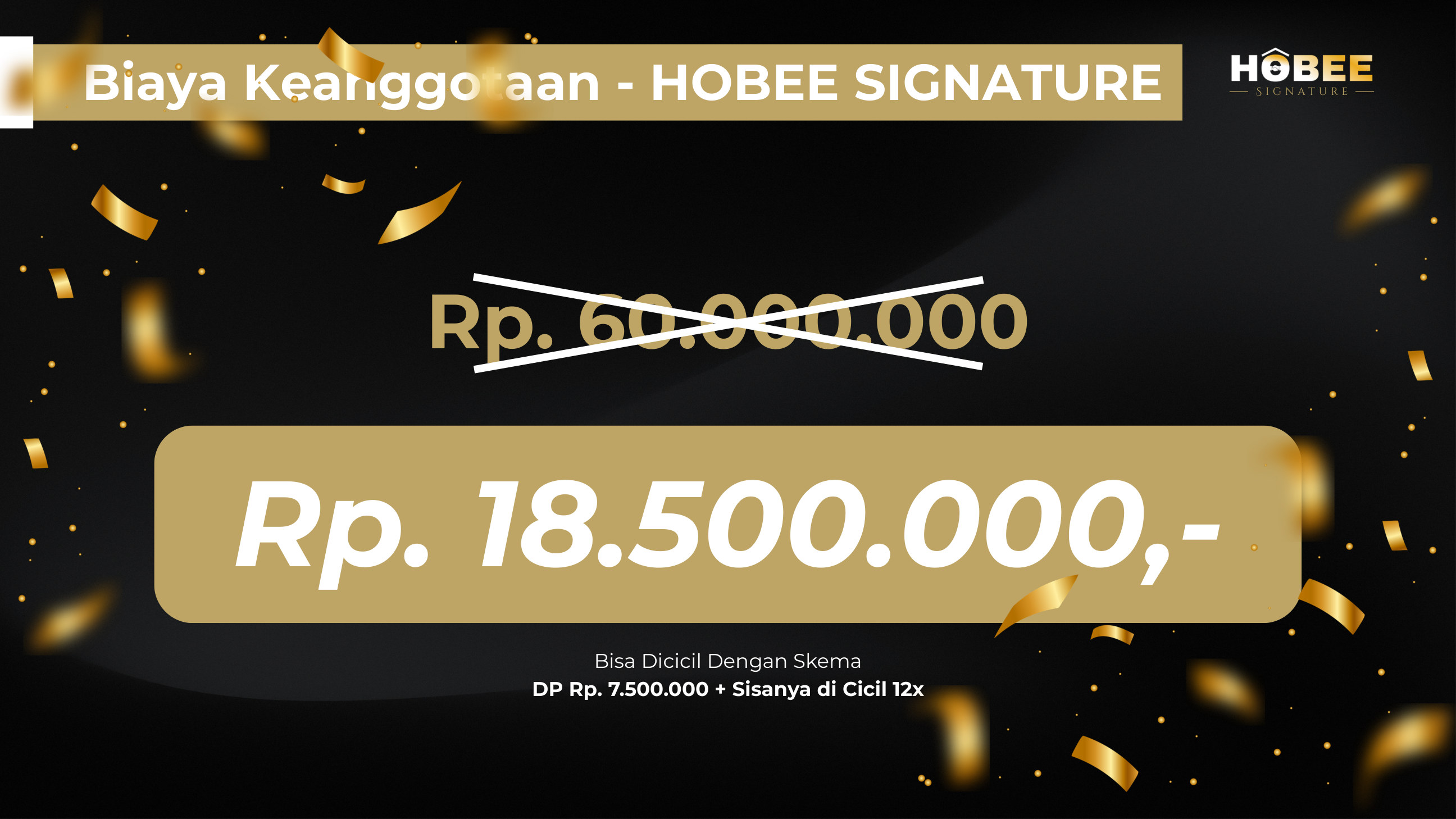 Harga keanggotaan HOBEE Signature